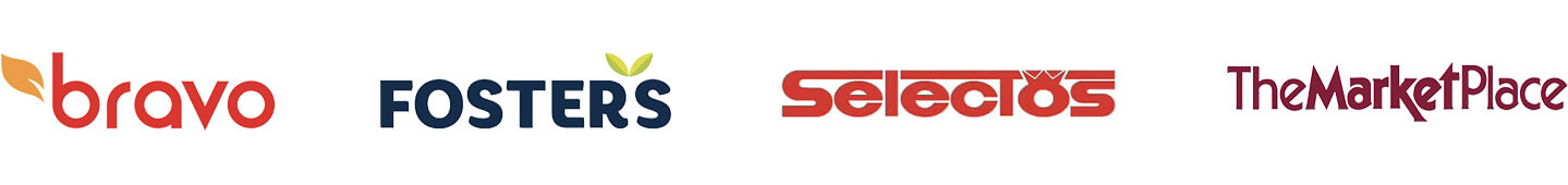 Bravo, Foster's, Selectos, The Market Place