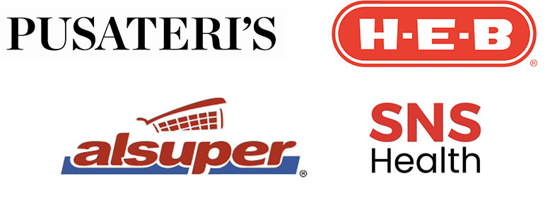 Pusateri's, H-E-B, Alsuper, SNS Health