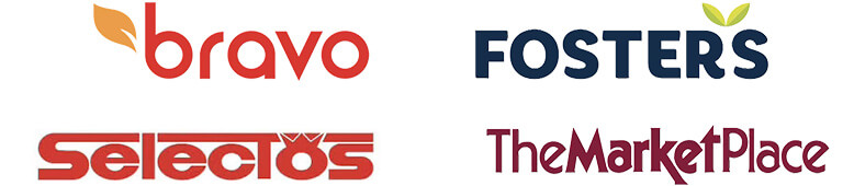 Bravo, Foster's, Selectos, The Market Place