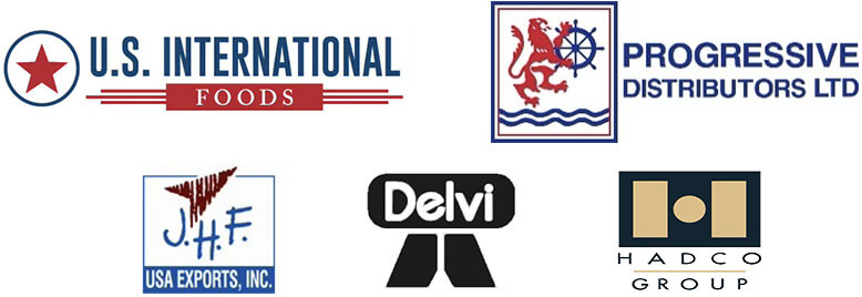 U.S. International Foods, Progressive Distributors LTD, J.H.F. USA Exports Inc., Delvi, Hadco Group